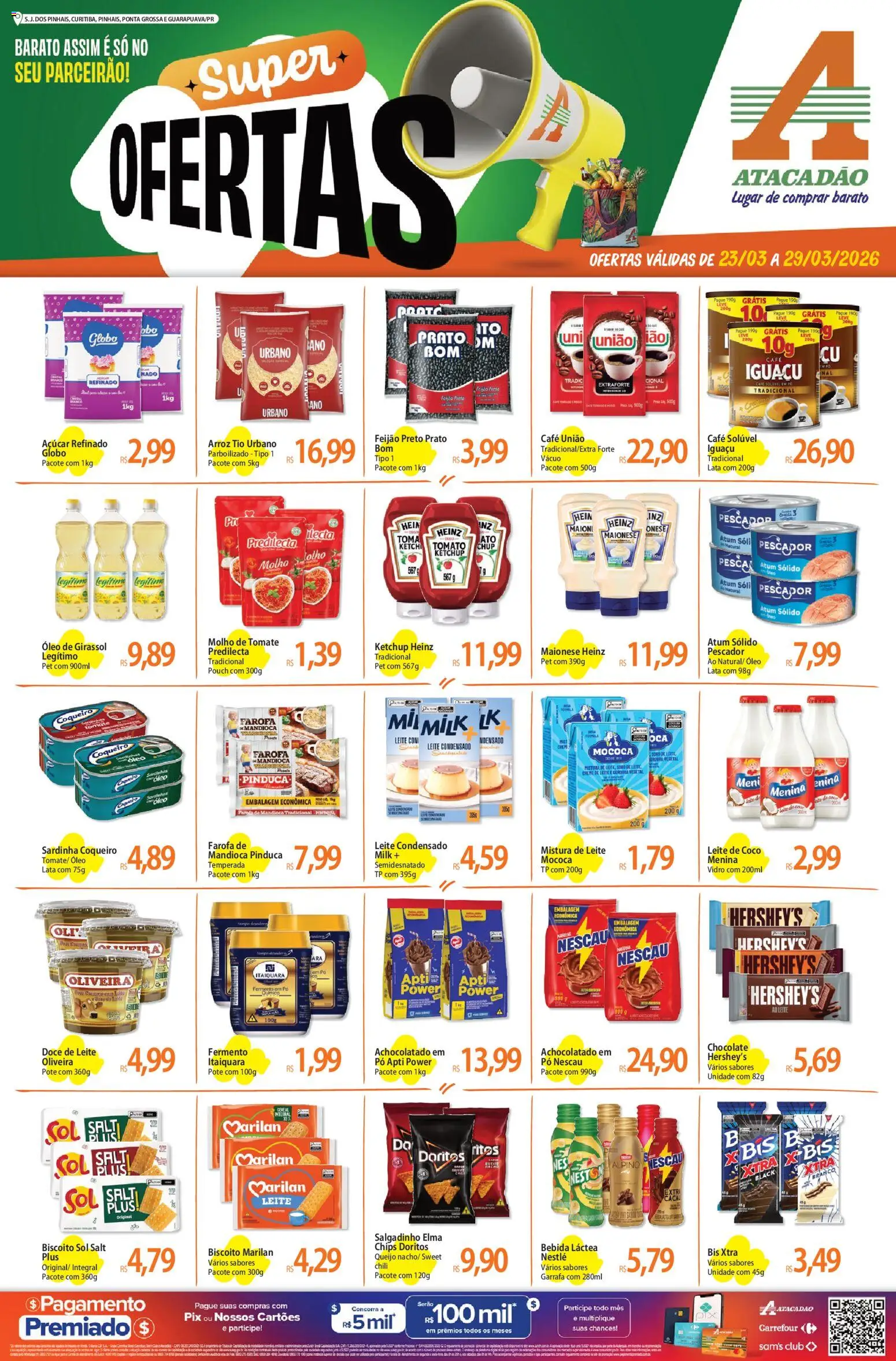 Pré-Visualização do folheto "Atacadão ofertas - PR" da loja Atacadão válido a partir de 23/03/2026