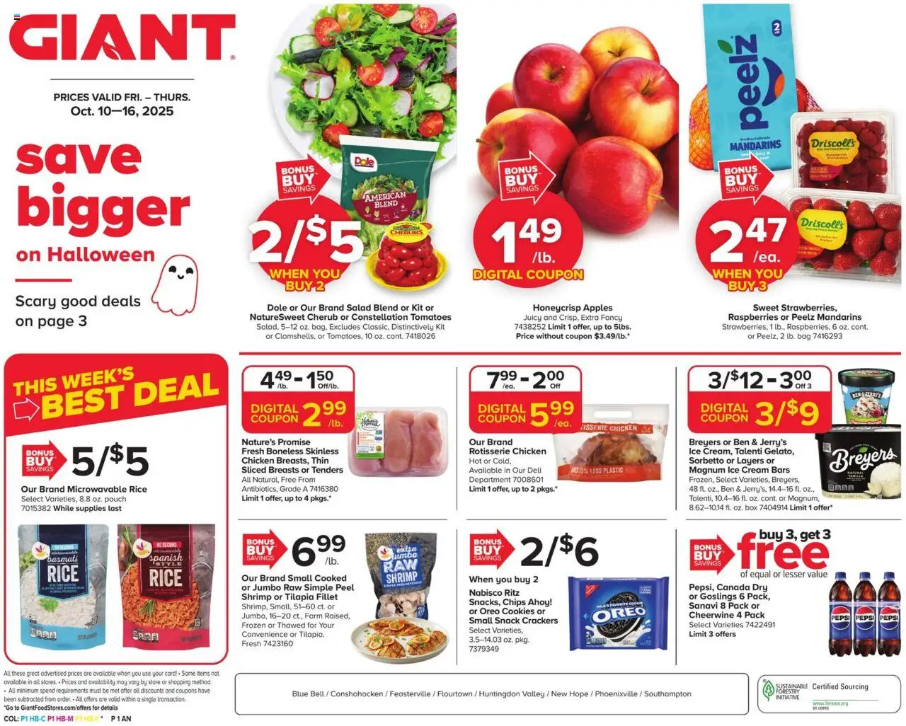 Giant Weekly Ad from 10/10/2025 - Flyer - Page number 1