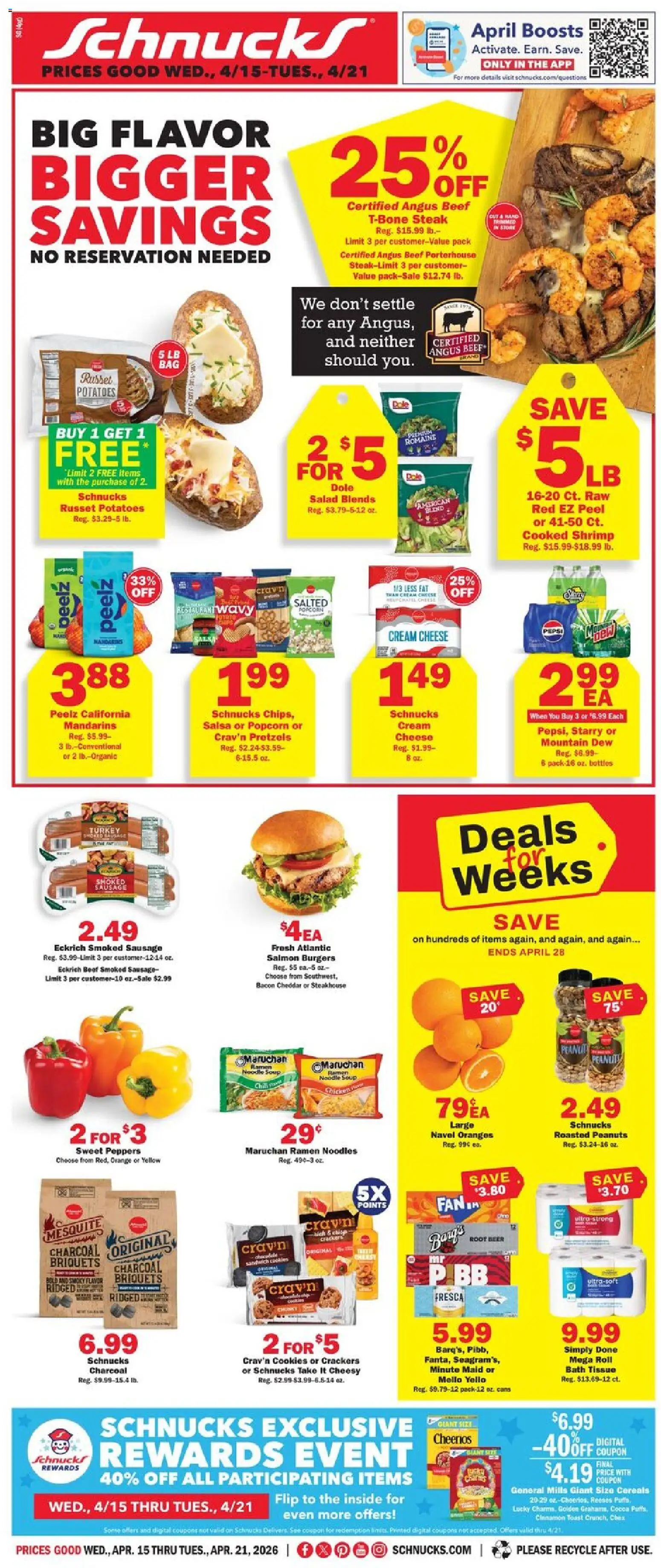 Ad Preview of Schnucks Schnucks Weekly Print Ad - MO from 04/15/2026