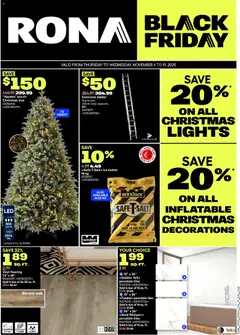 Preview of leaflet Black Friday from shop Rona is valid from Nov 06, 2025