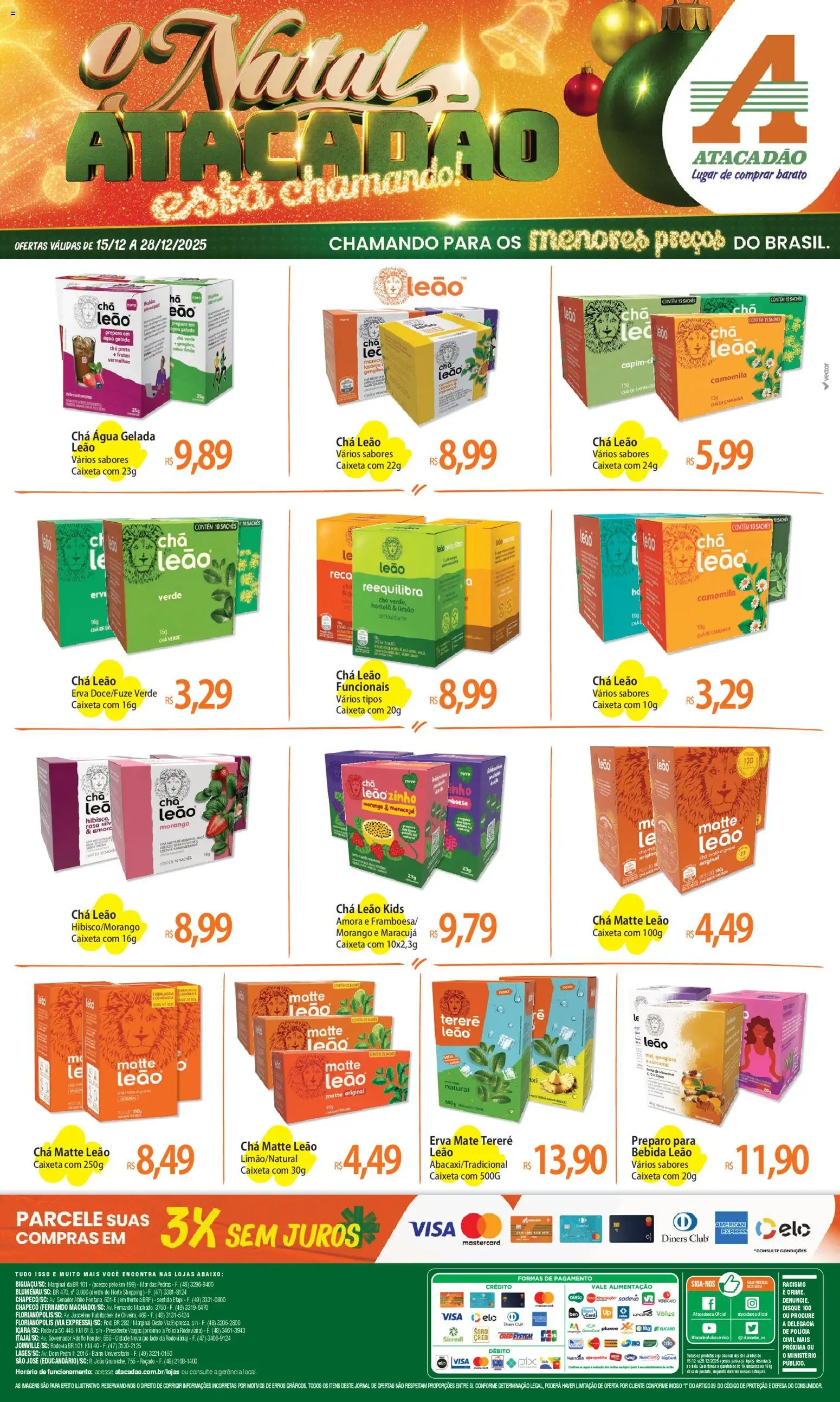 Pré-Visualização do folheto "Ofertas - SC" da loja Atacadão válido a partir de 15/12/2025