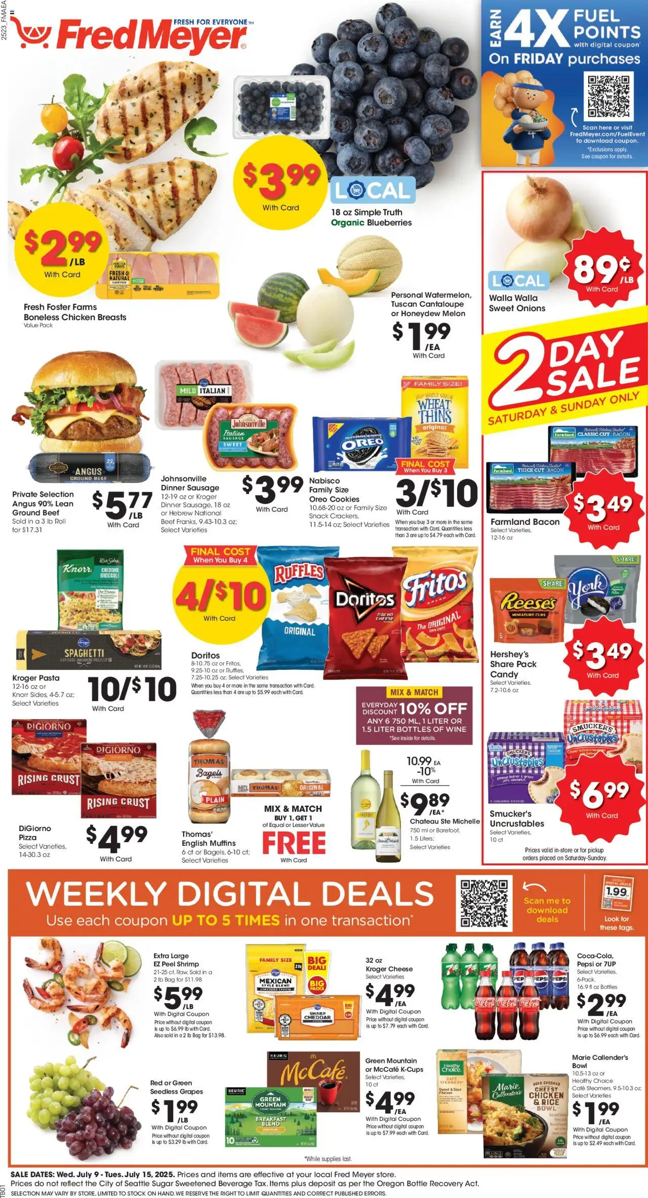 Fred Meyer Weekly Ad from 07/09/2025 - Flyer - Page number 1