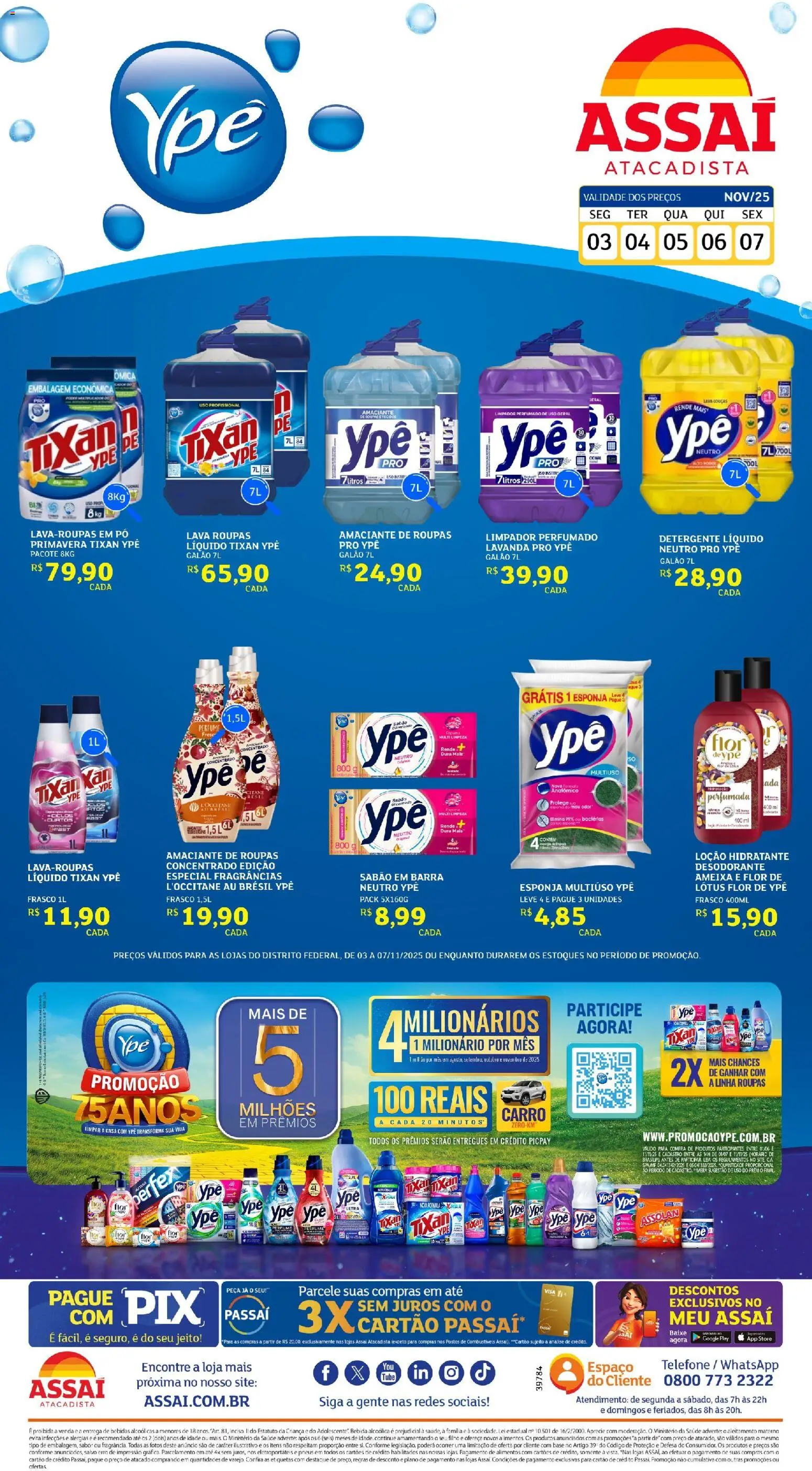 Pré-Visualização do folheto "Encarte - DF" da loja Assaí Atacadista válido a partir de 03/11/2025