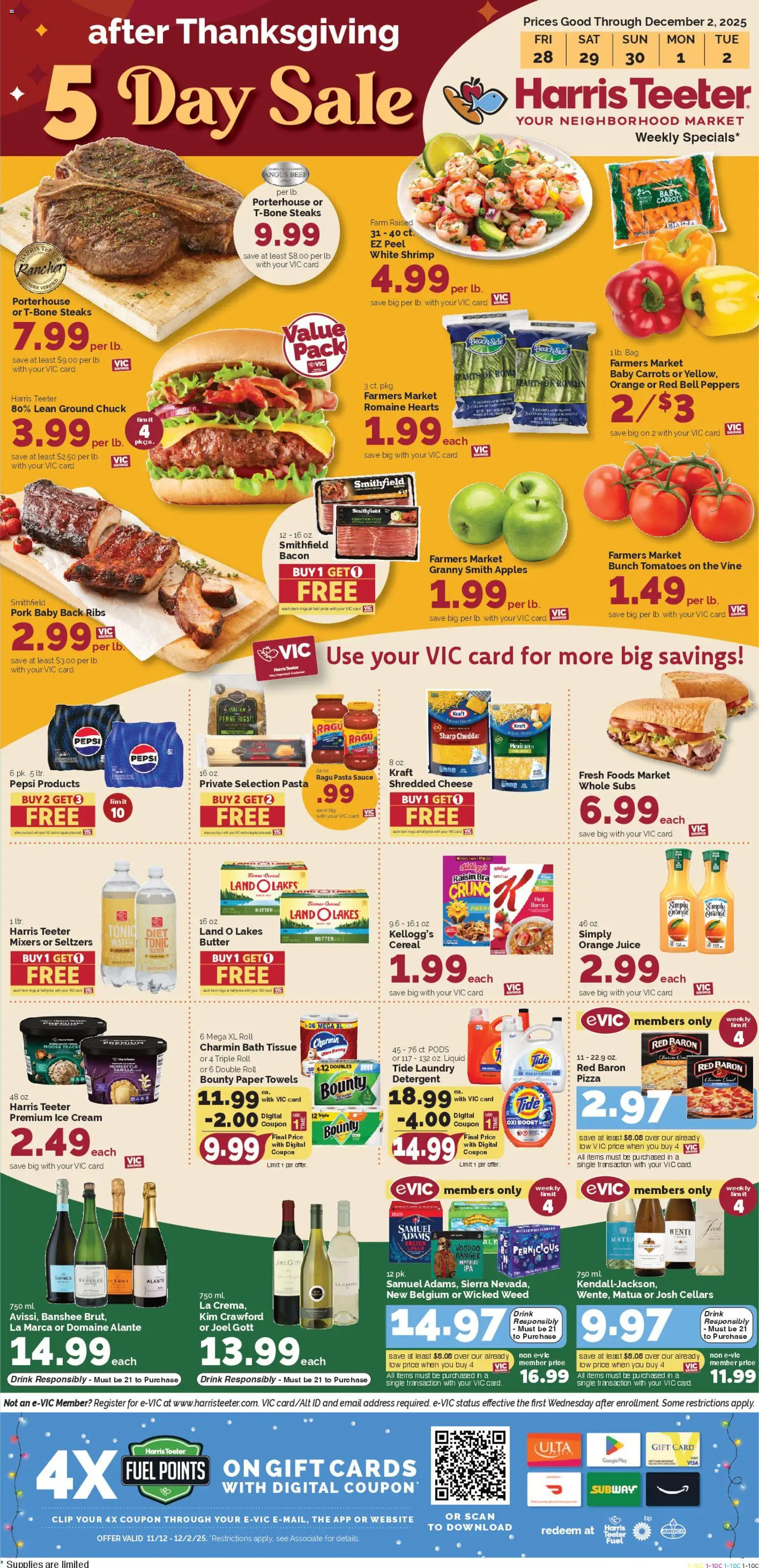 Ad Preview of Harris Teeter Weekly Ad from 11/28/2025