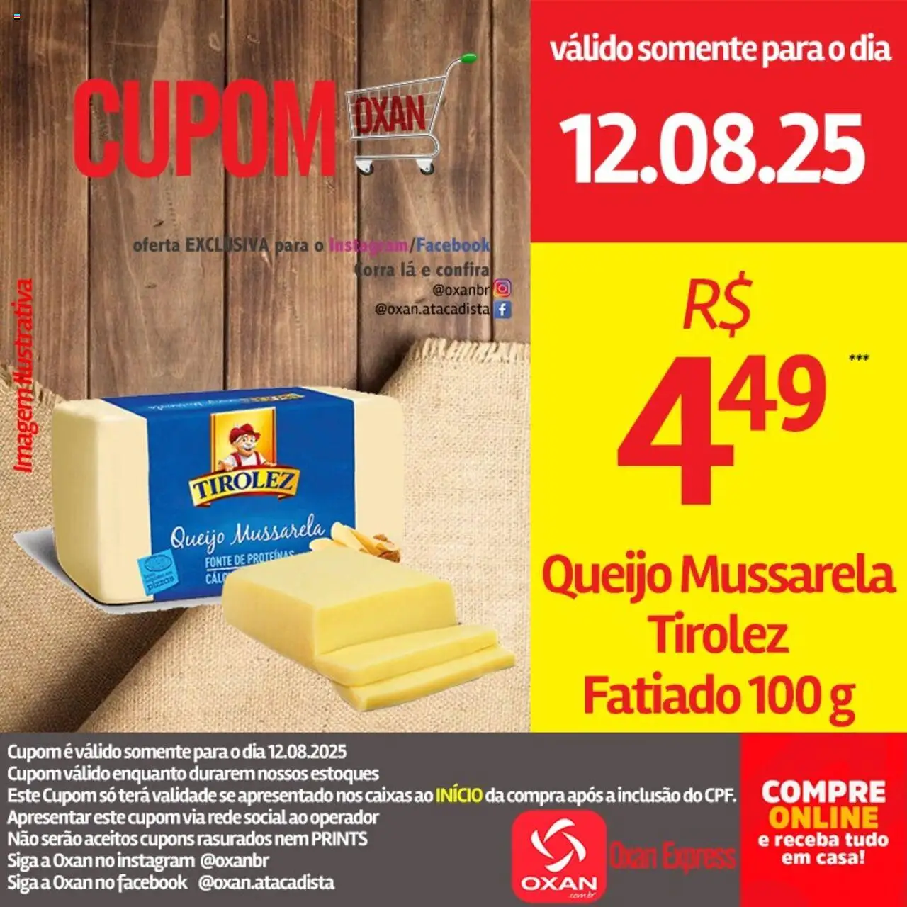 Oxan Atacadista folheto "Ofertas da semana" válido a partir de 12/08/2025 - número de página 1 - Queijo, Mussarela