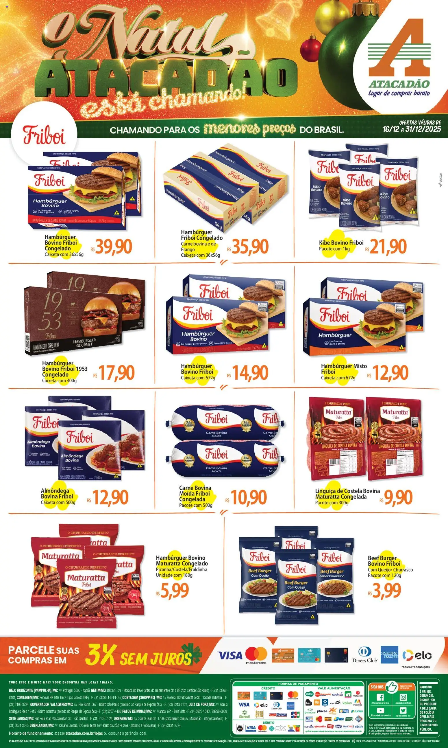 Pré-Visualização do folheto "Ofertas - MG" da loja Atacadão válido a partir de 16/12/2025