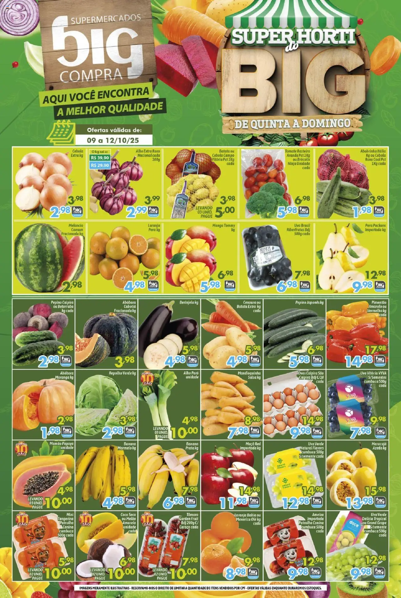 Big Compra folheto "Ofertas Super horti" válido a partir de 09/10/2025 - número de página 1