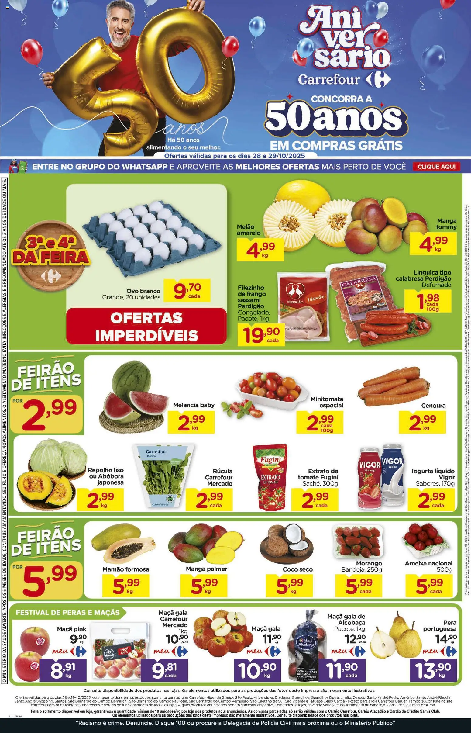 Pré-Visualização do folheto "Ofertas Feira" da loja Carrefour válido a partir de 28/10/2025