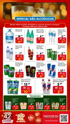 Pré-Visualização do folheto "Ofertas Especial Não Alcoólico" da loja Semar Supermercado válido a partir de 27/09/2025