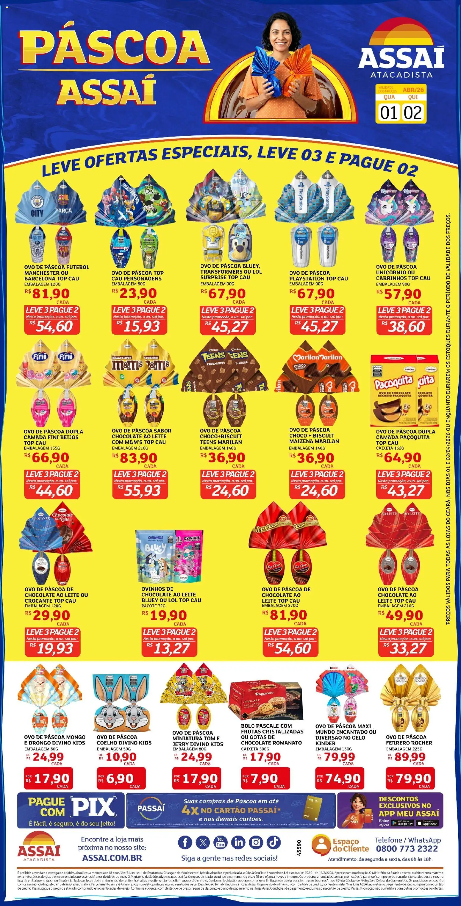 Pré-Visualização do folheto "Assaí Atacadista ofertas - CE" da loja Assaí Atacadista válido a partir de 01/04/2026