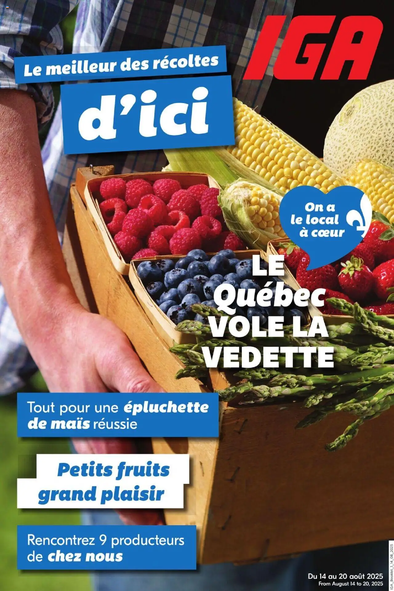 IGA flyer valid from Aug 14, 2025 - page number 1