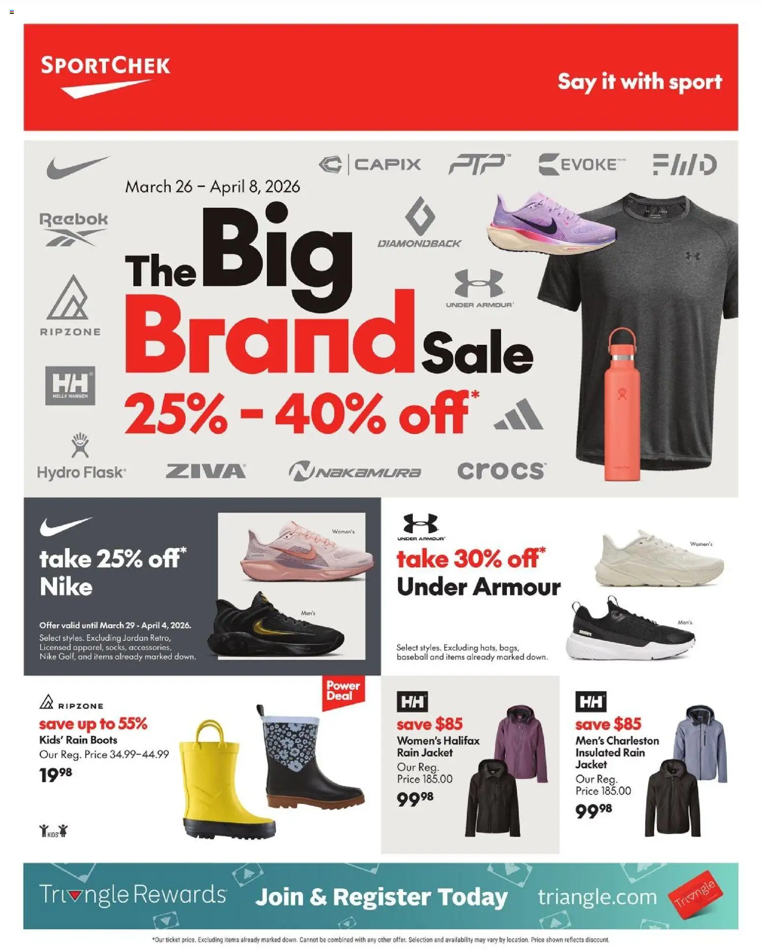Preview of leaflet Sport Chek weekly flyer / circulaire from shop Sport Chek is valid from Mar 26, 2026