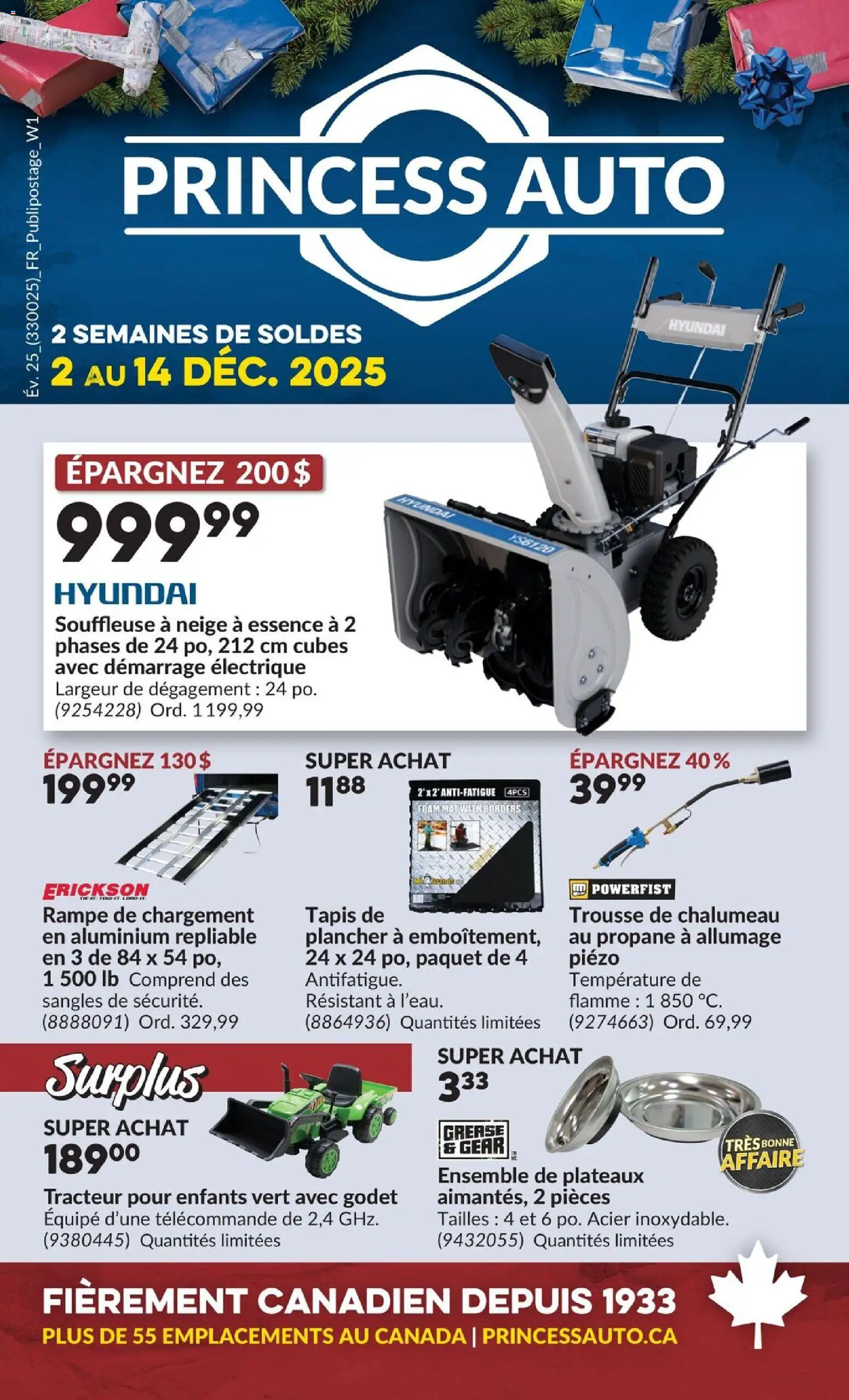 Preview of leaflet 2 Semaines de Soldes ! from shop Princess Auto is valid from Dec 02, 2025