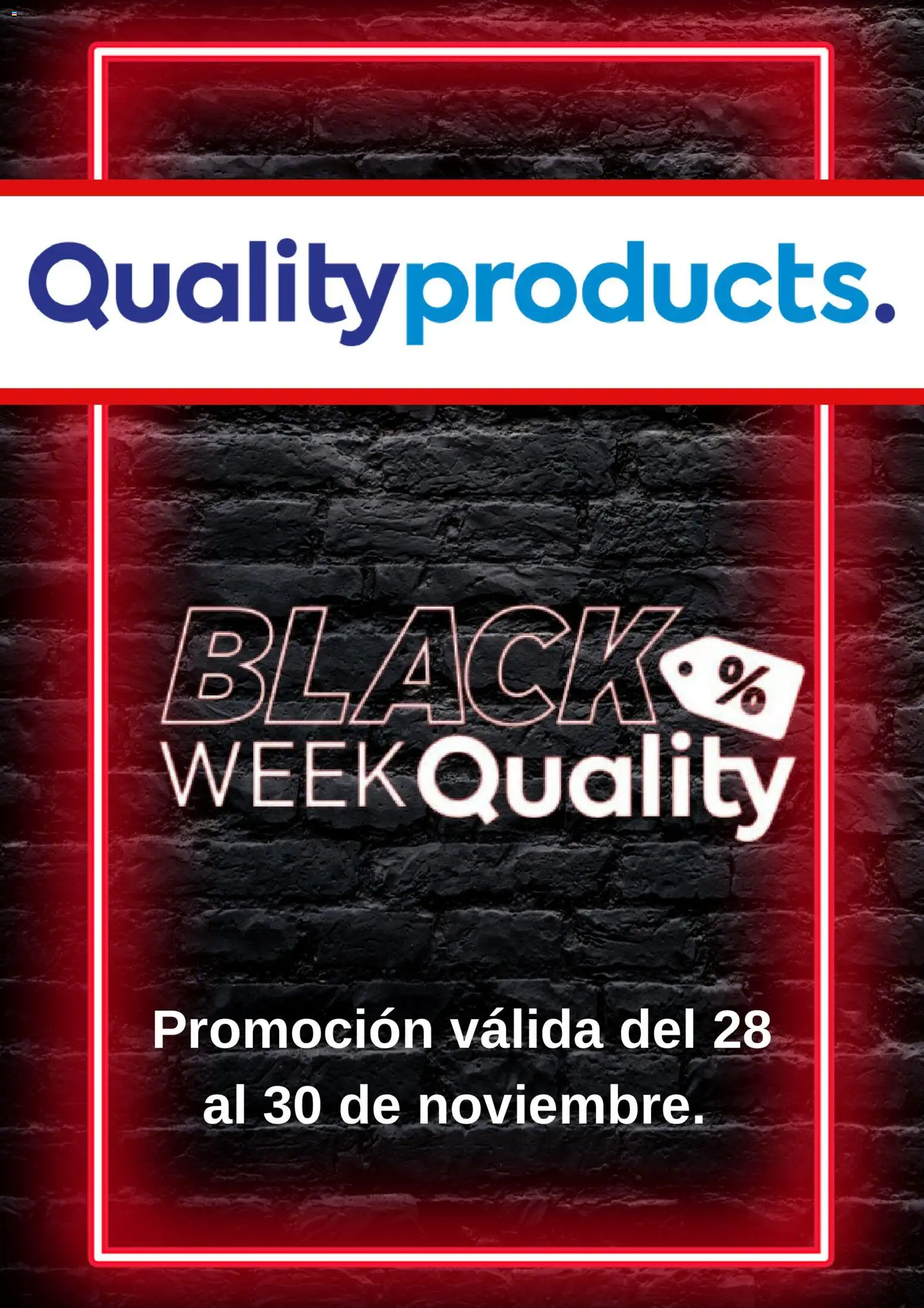 Vista previa de Black Friday de la tienda Quality Products válido desde 28/11/2025