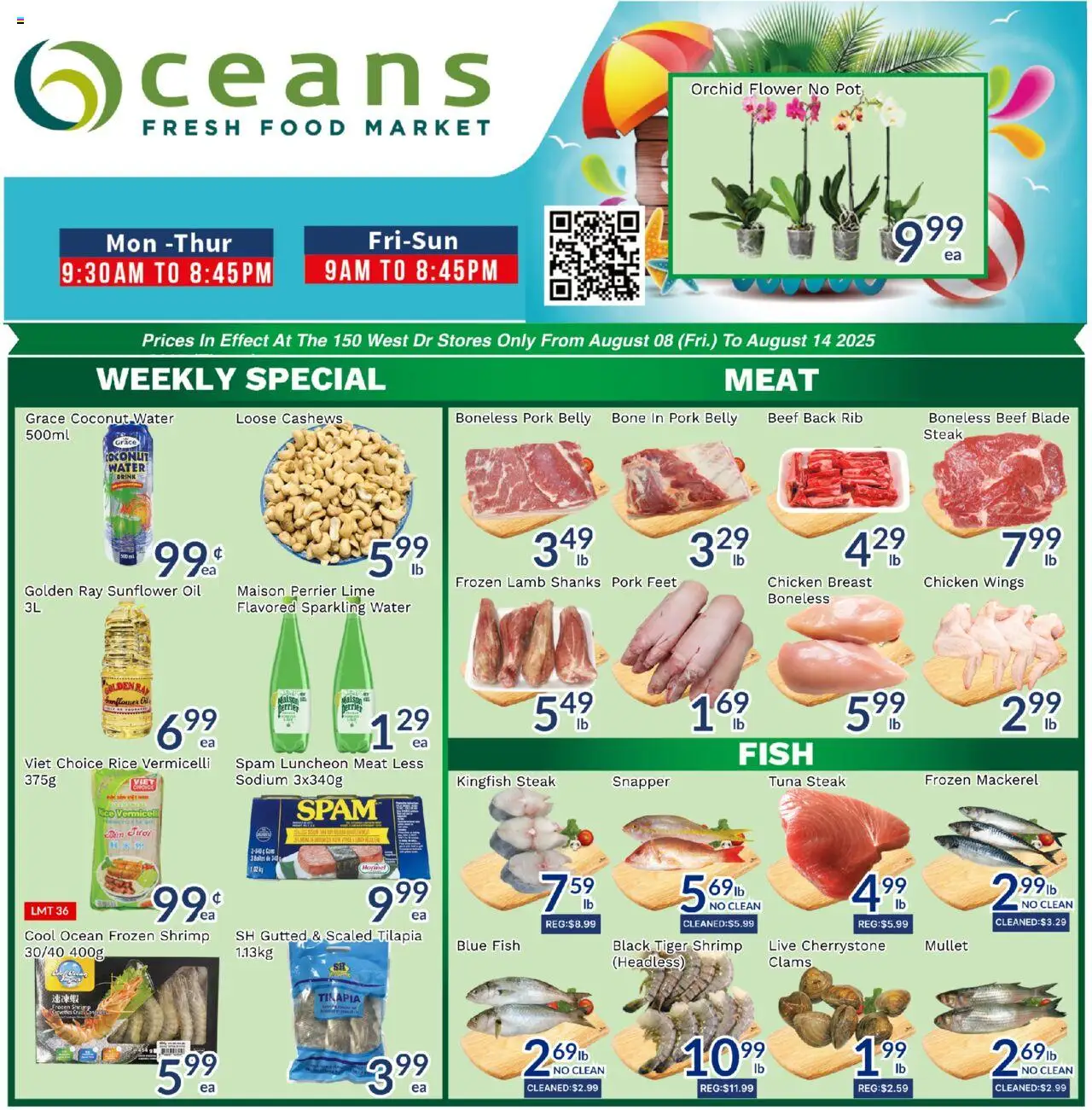 Oceans flyer valid from Aug 08, 2025 - page number 1