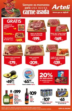 Vista previa las ofertas de la tienda Arteli - Folleto Carnes Suc. Valles desde el 21/11/2025 