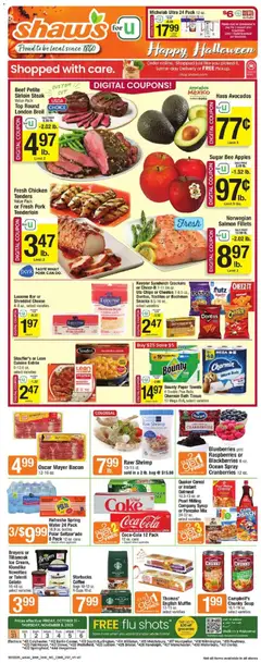 Ad Preview of Shaw's Weekly Ad - VT from 10/31/2025