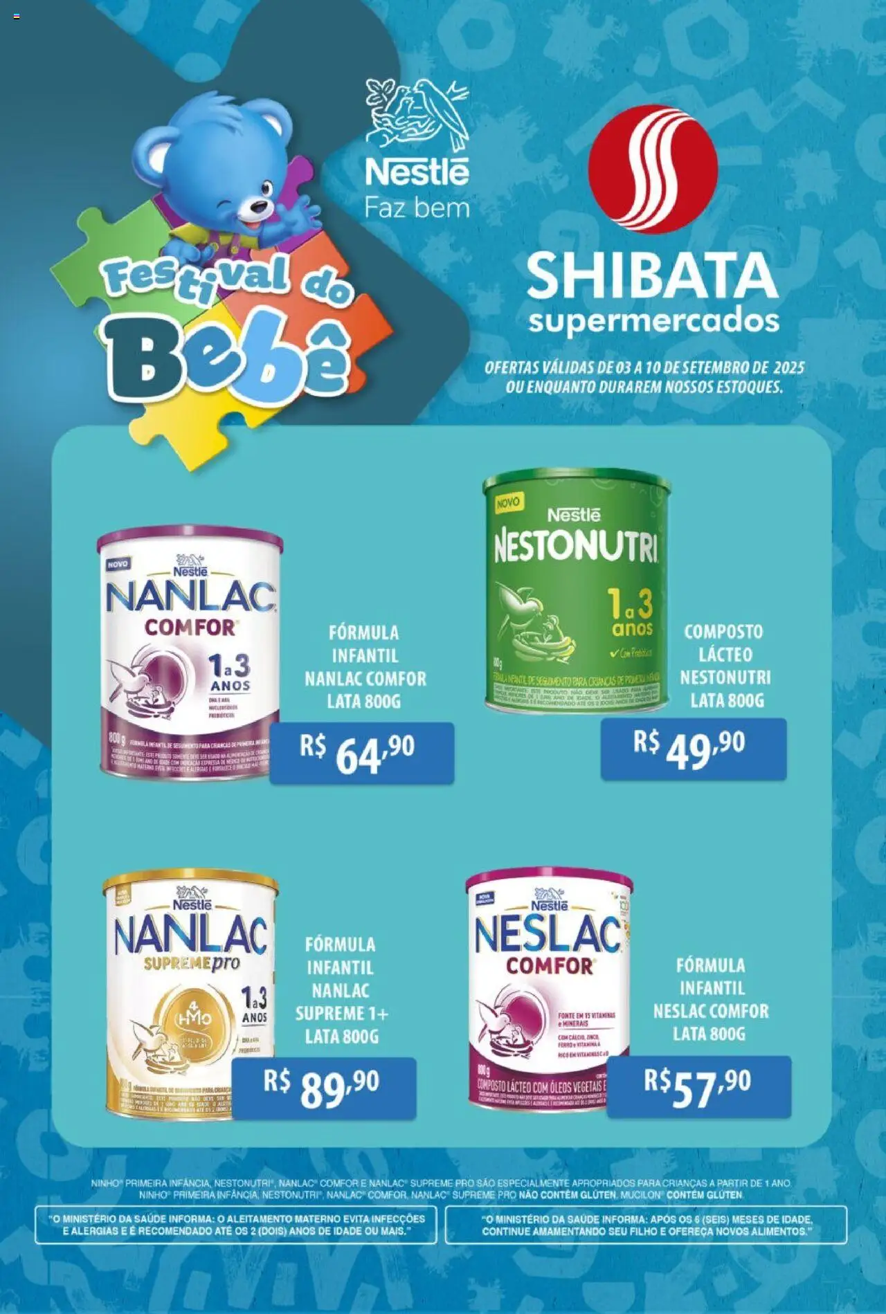 Shibata folheto "Ofertas Festival do Bebê" válido a partir de 03/09/2025 - número de página 1