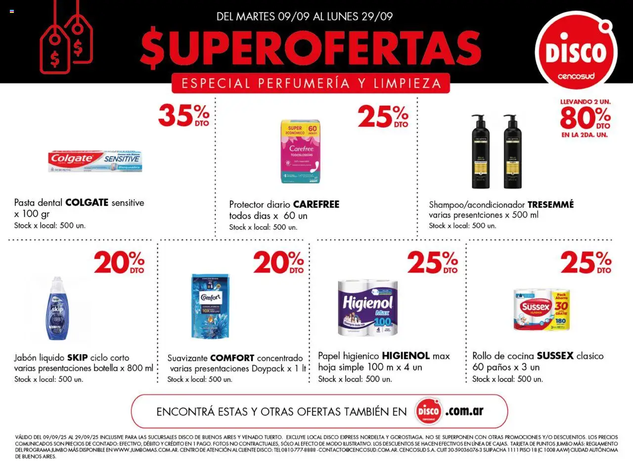 Disco Especial Perfumería y Limpieza del 09/09/2025 Online