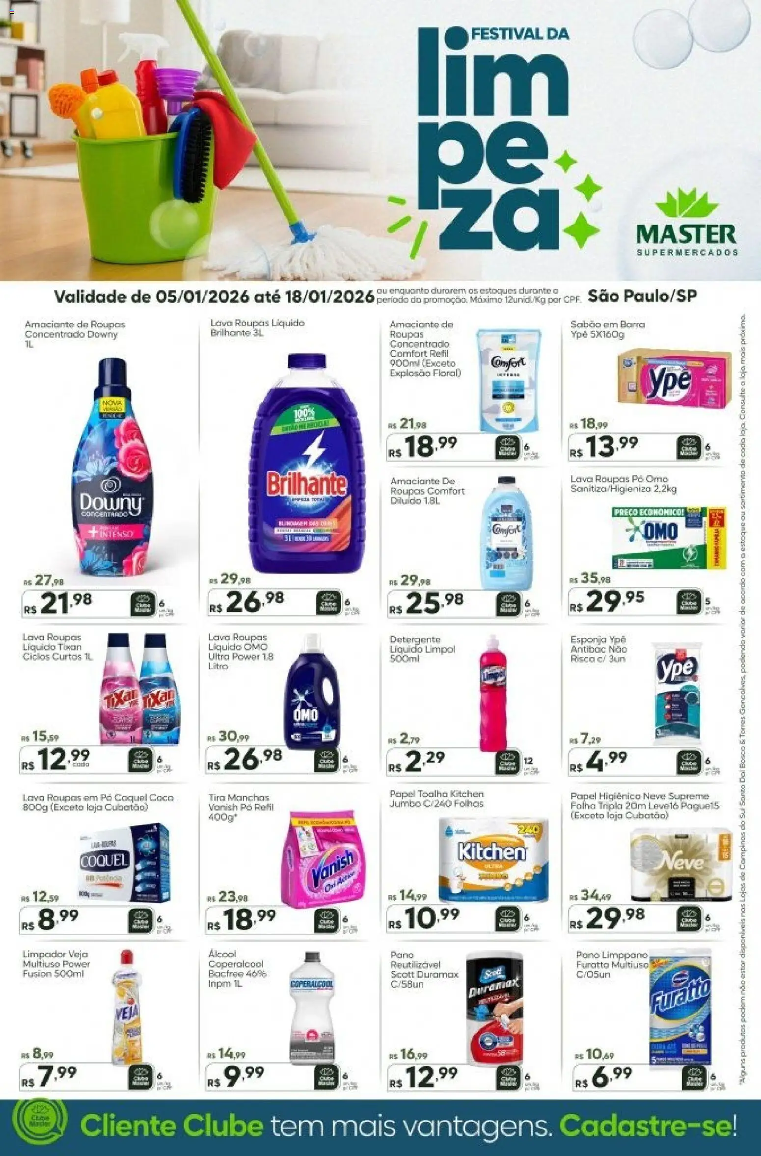 Pré-Visualização do folheto "Ofertas Especiais" da loja Master válido a partir de 05/01/2026