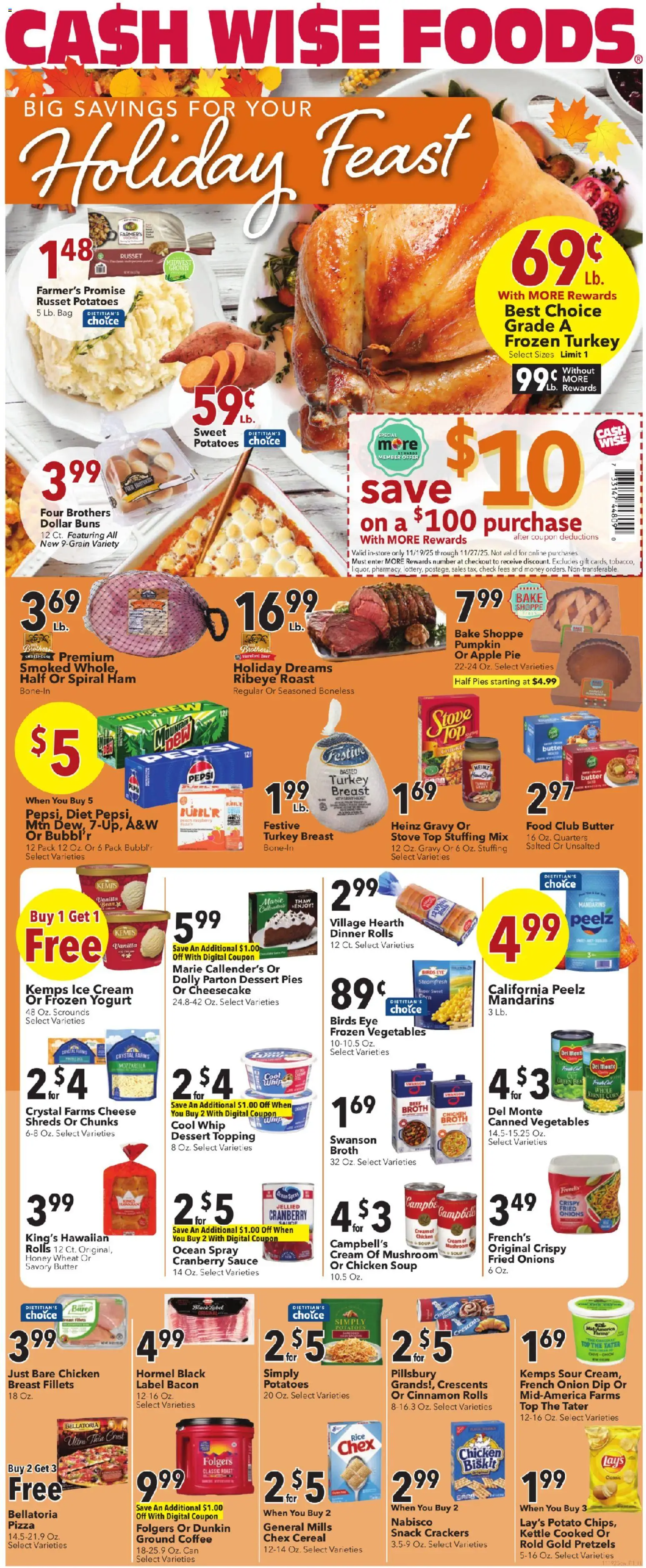 Ad Preview of Cash Wise Weekly Ad from 11/19/2025