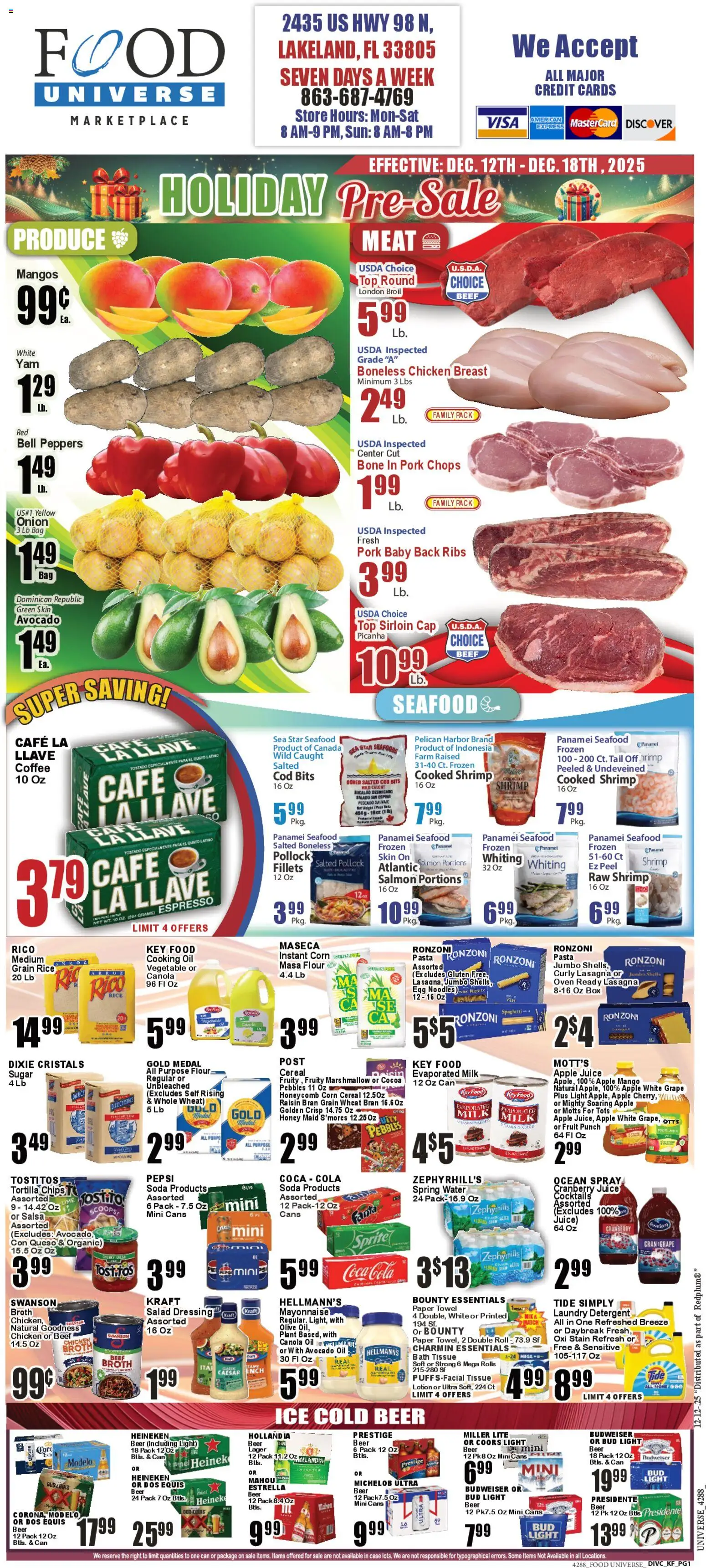 Ad Preview of Food Universe Weekly Ad from 12/12/2025
