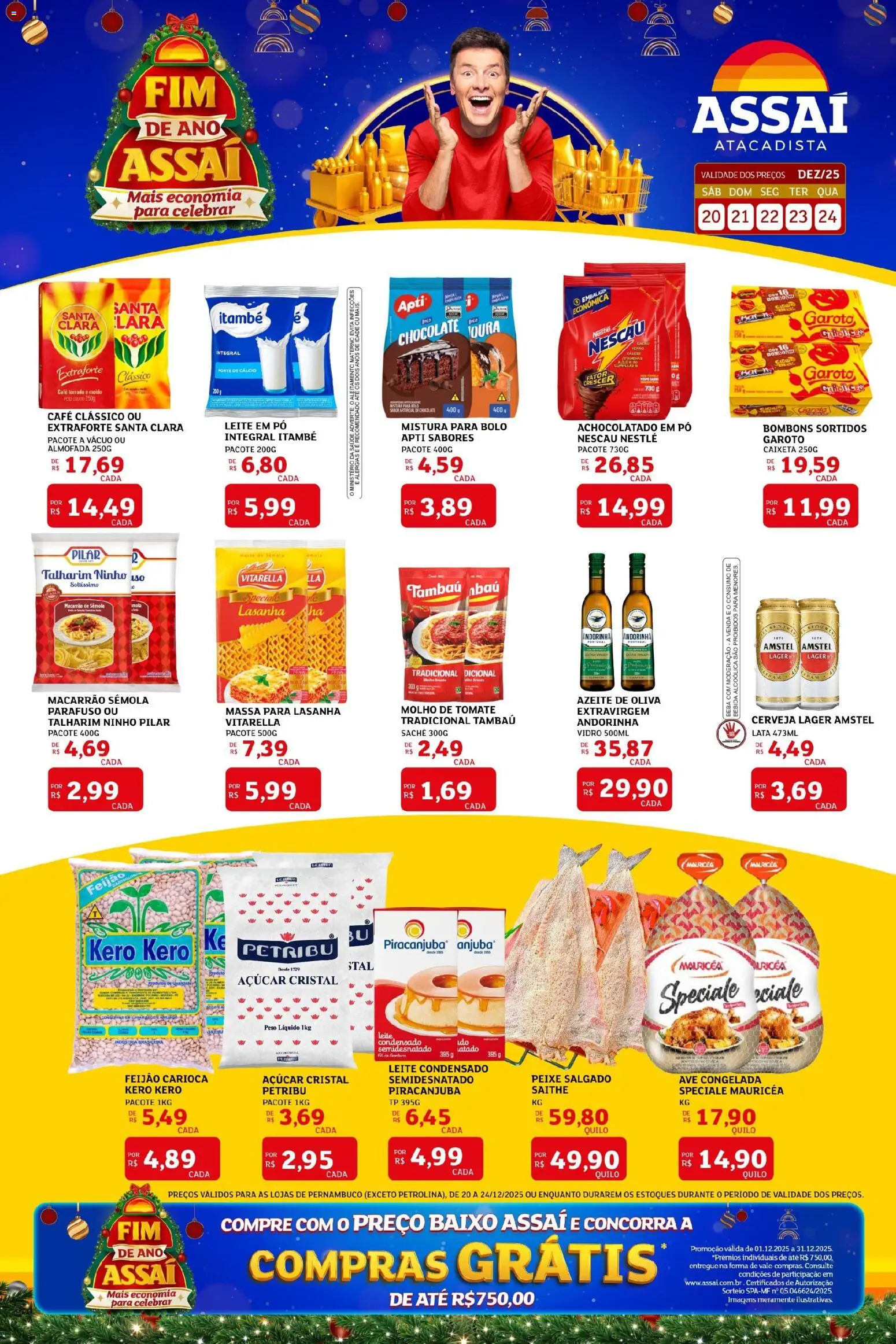 Pré-Visualização do folheto "Encarte - PE" da loja Assaí Atacadista válido a partir de 20/12/2025