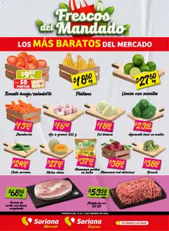 Vista previa las ofertas de la tienda Soriana - Frescos del Mandado Mercado: Nuevo León desde el 10/02/2026 