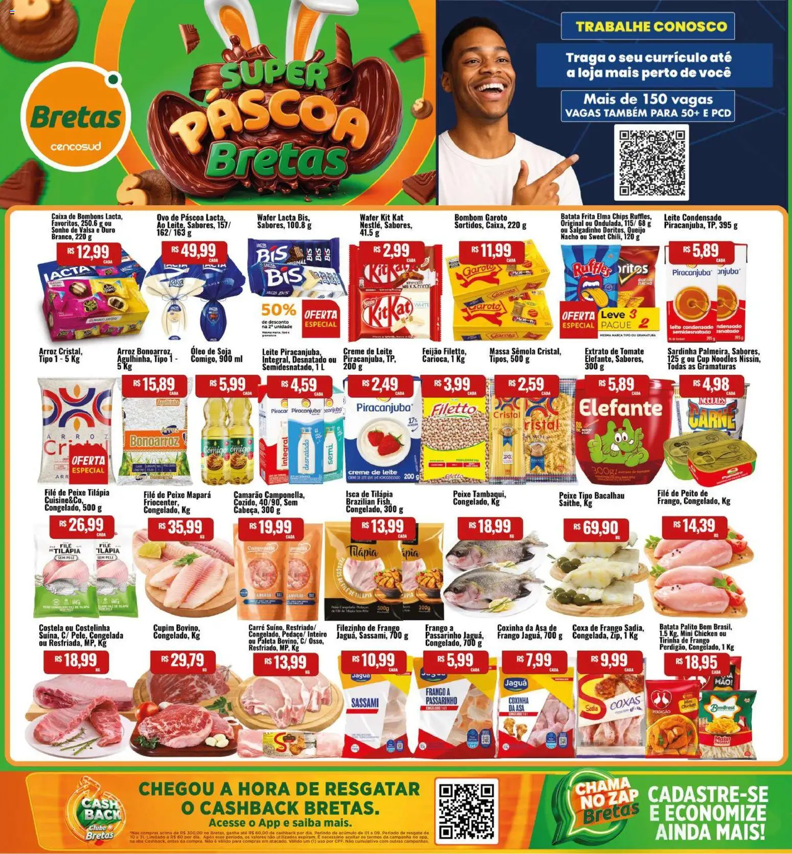 Pré-Visualização do folheto "Bretas ofertas Páscoa" da loja Bretas válido a partir de 27/03/2026