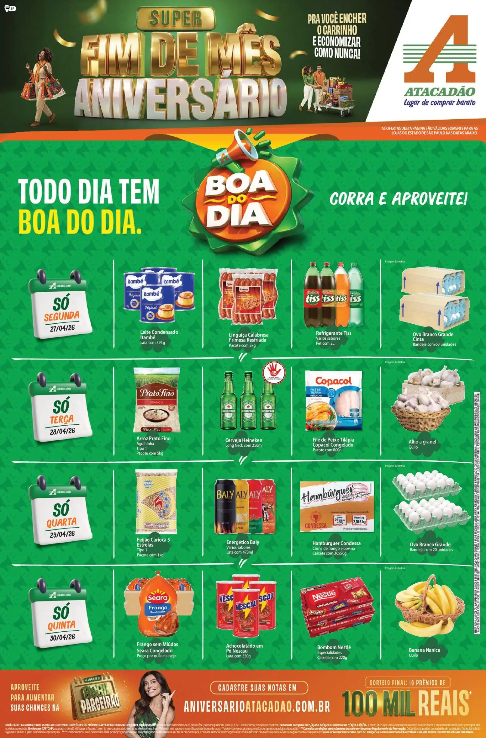 Pré-Visualização do folheto "Atacadão ofertas - SP" da loja Atacadão válido a partir de 27/04/2026