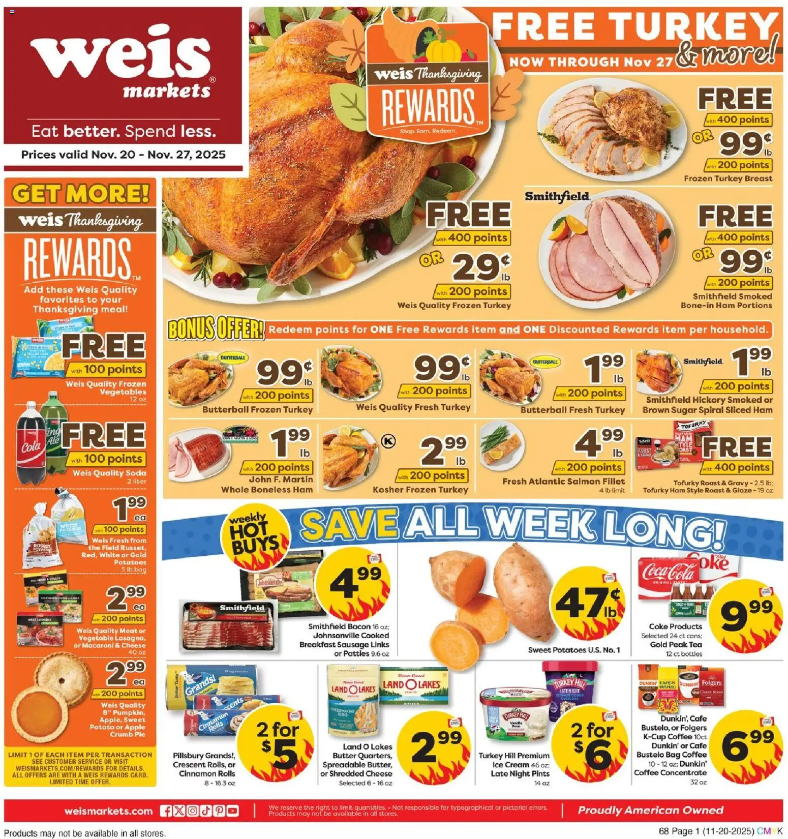 Ad Preview of Weis Weekly Circular - MD from 11/20/2025