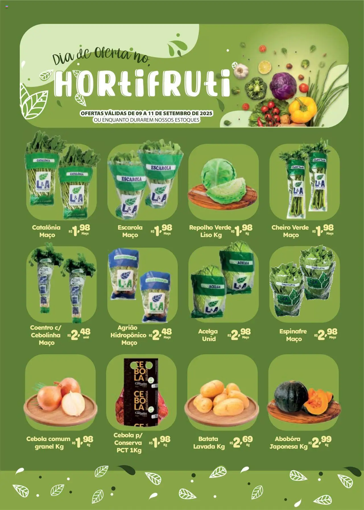 Comercial Esperança folheto "Ofertas Hortifruti" válido a partir de 09/09/2025 - número de página 1
