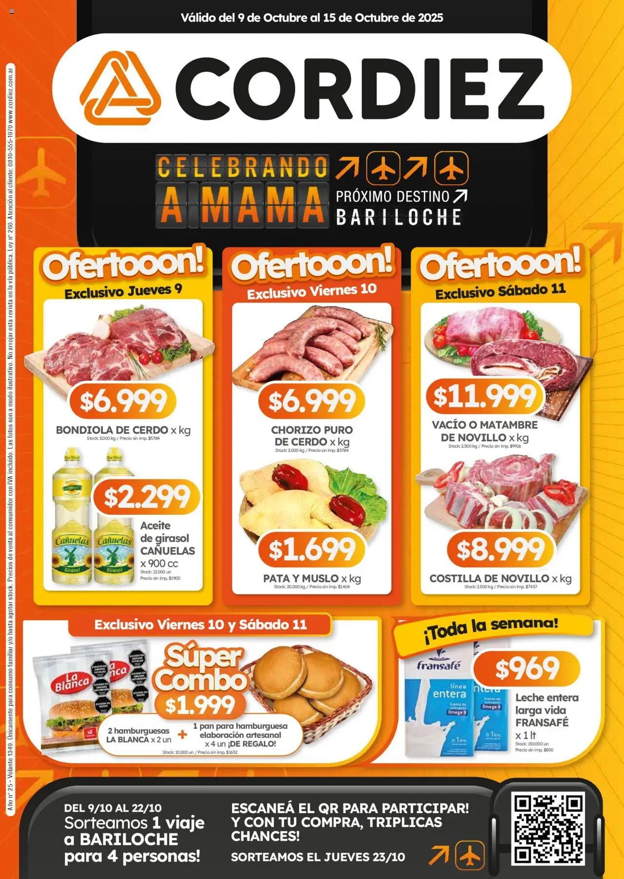 Cordiez Ofertas del 09/10/2025 >> Catálogo