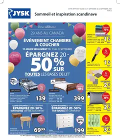 Un aperçu du dépliant Circulaire du magasin JYSK est valide à partir 11 sept. 2025