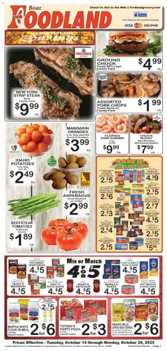 Ad Preview of Foodland Weekly Ad from 10/14/2025