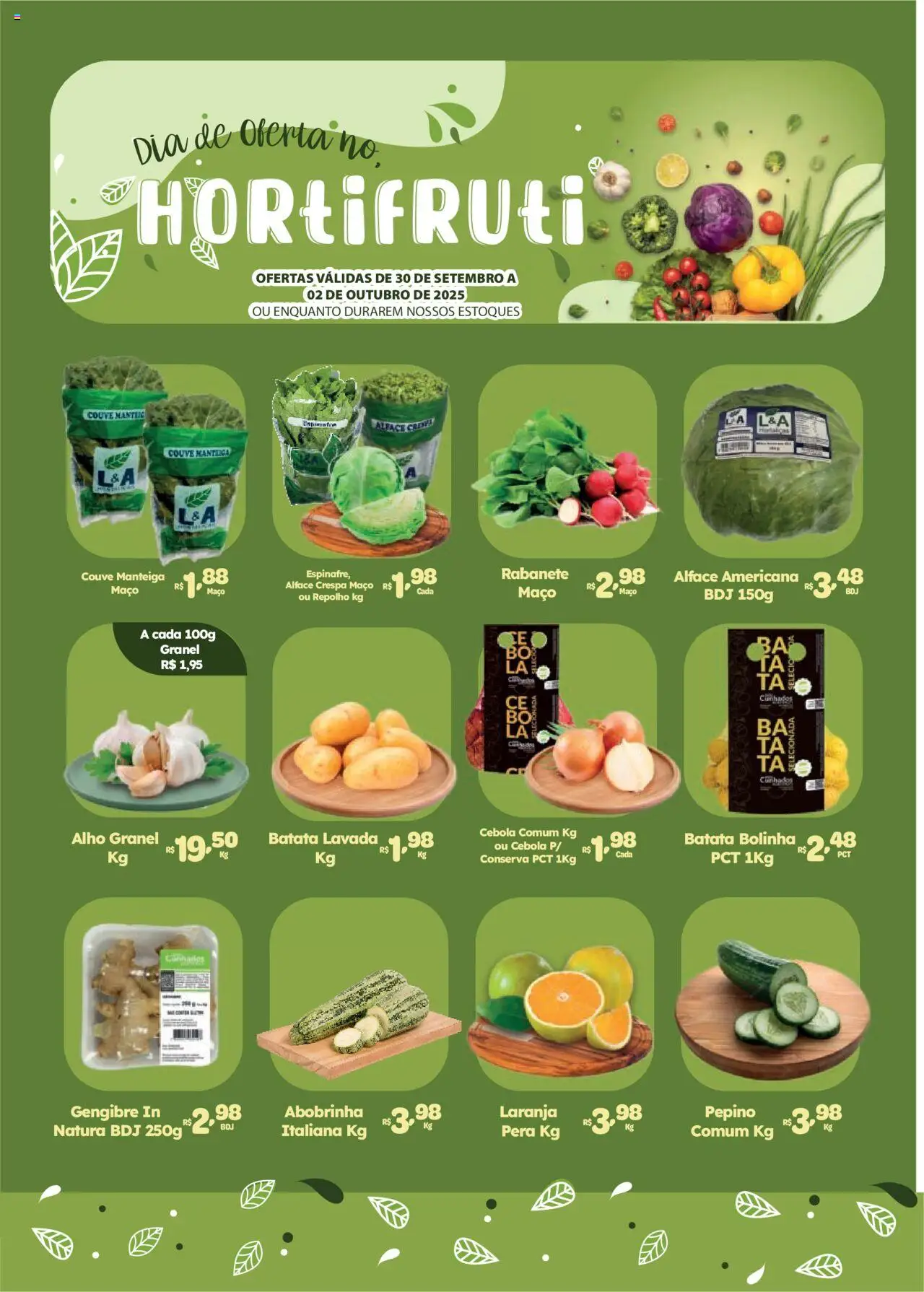 Comercial Esperança folheto "Ofertas Hortifruti" válido a partir de 30/09/2025 - número de página 1