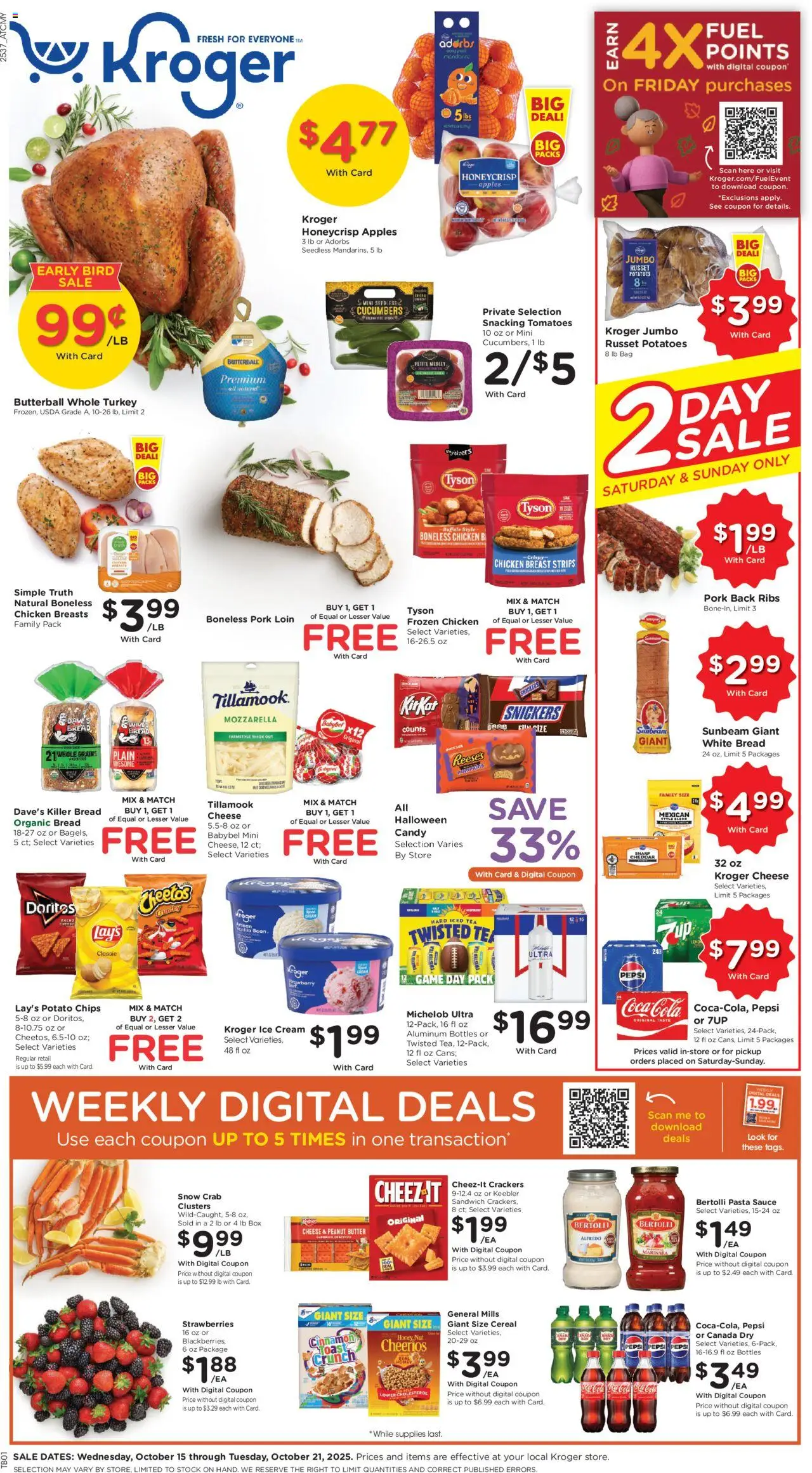 Kroger Weekly ads from 10/15/2025 >> Ad for next week - Page number 1