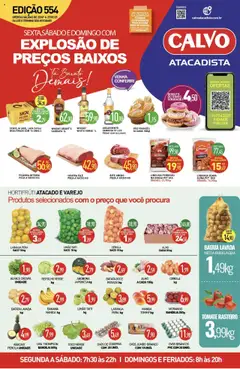 Pré-Visualização do folheto "Ofertas da semana" da loja Calvo Atacadista válido a partir de 25/07/2025