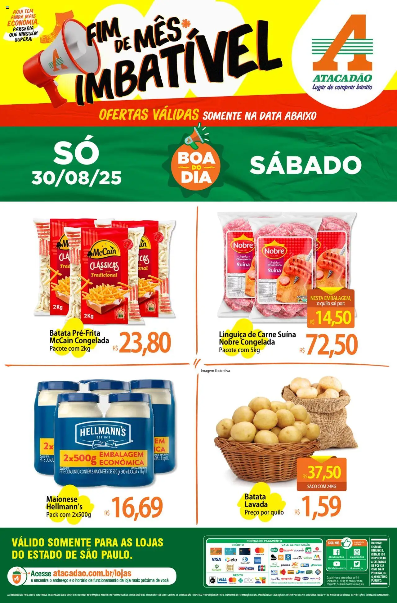 Atacadão folheto "Ofertas - SP" válido a partir de 30/08/2025 - número de página 1