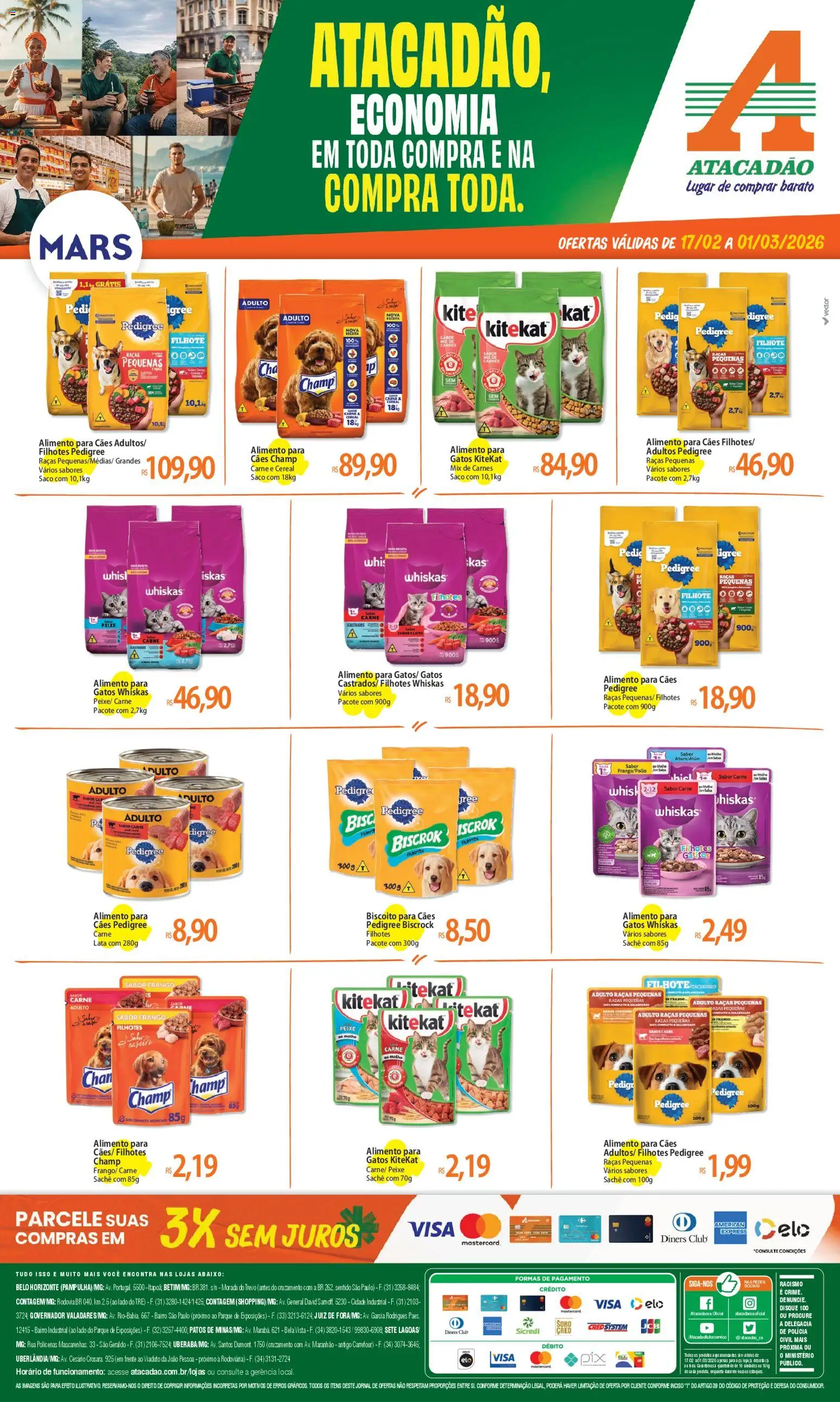 Pré-Visualização do folheto "Ofertas - MG" da loja Atacadão válido a partir de 17/02/2026