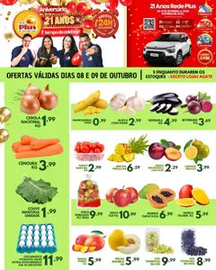 Pré-Visualização do folheto "Ofertas da semana" da loja Rede Plus Supermercados válido a partir de 08/10/2025