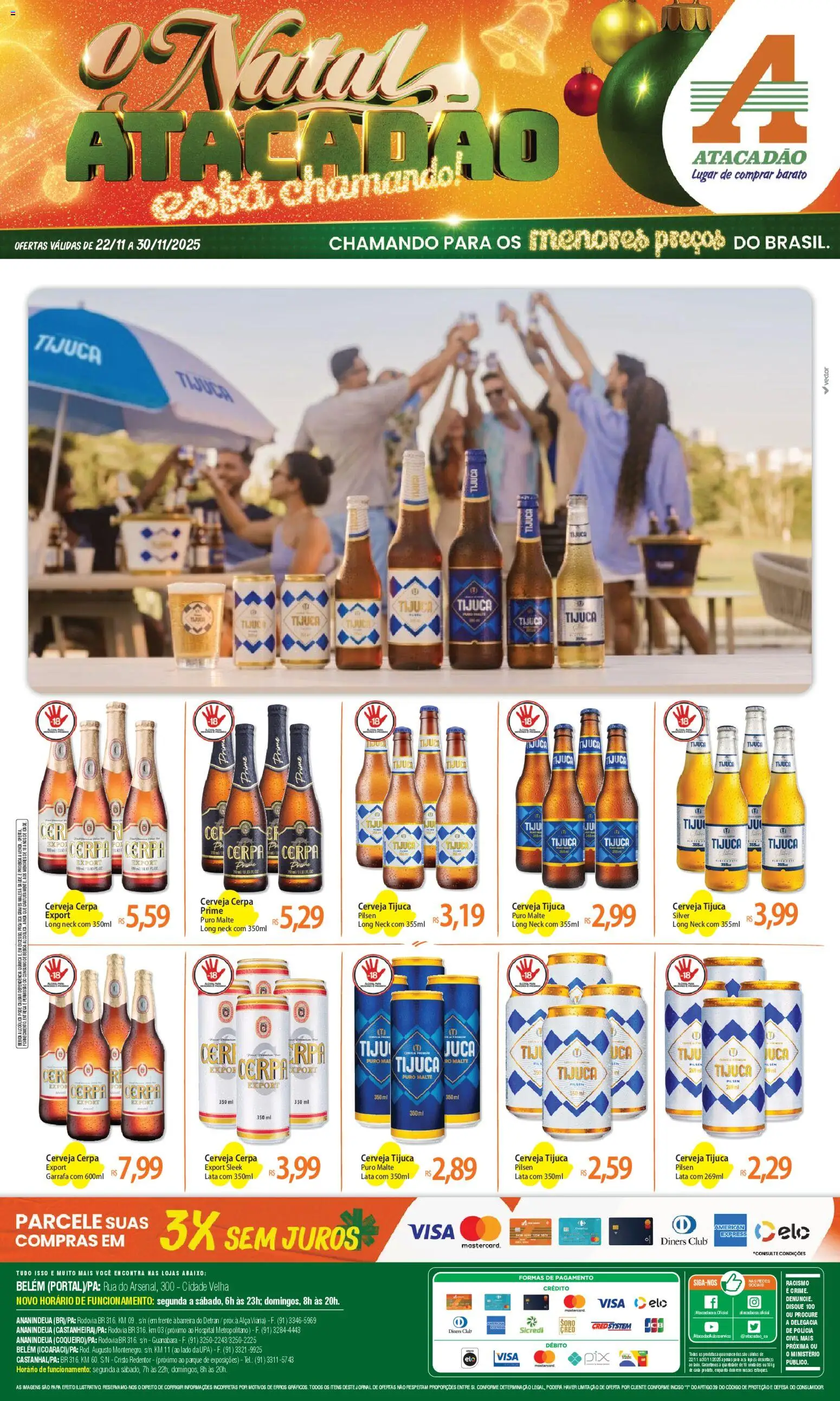 Pré-Visualização do folheto "Ofertas - PA" da loja Atacadão válido a partir de 22/11/2025