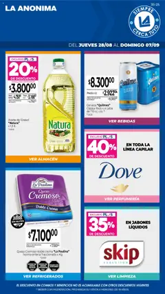 Vista previa del folleto de la tienda La Anonima válido desde el 28/08/2025 