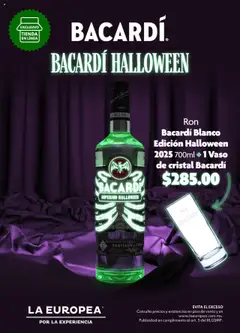 Vista previa las ofertas de la tienda La Europea - Catálogo Bacardí Halloween desde el 15/10/2025 