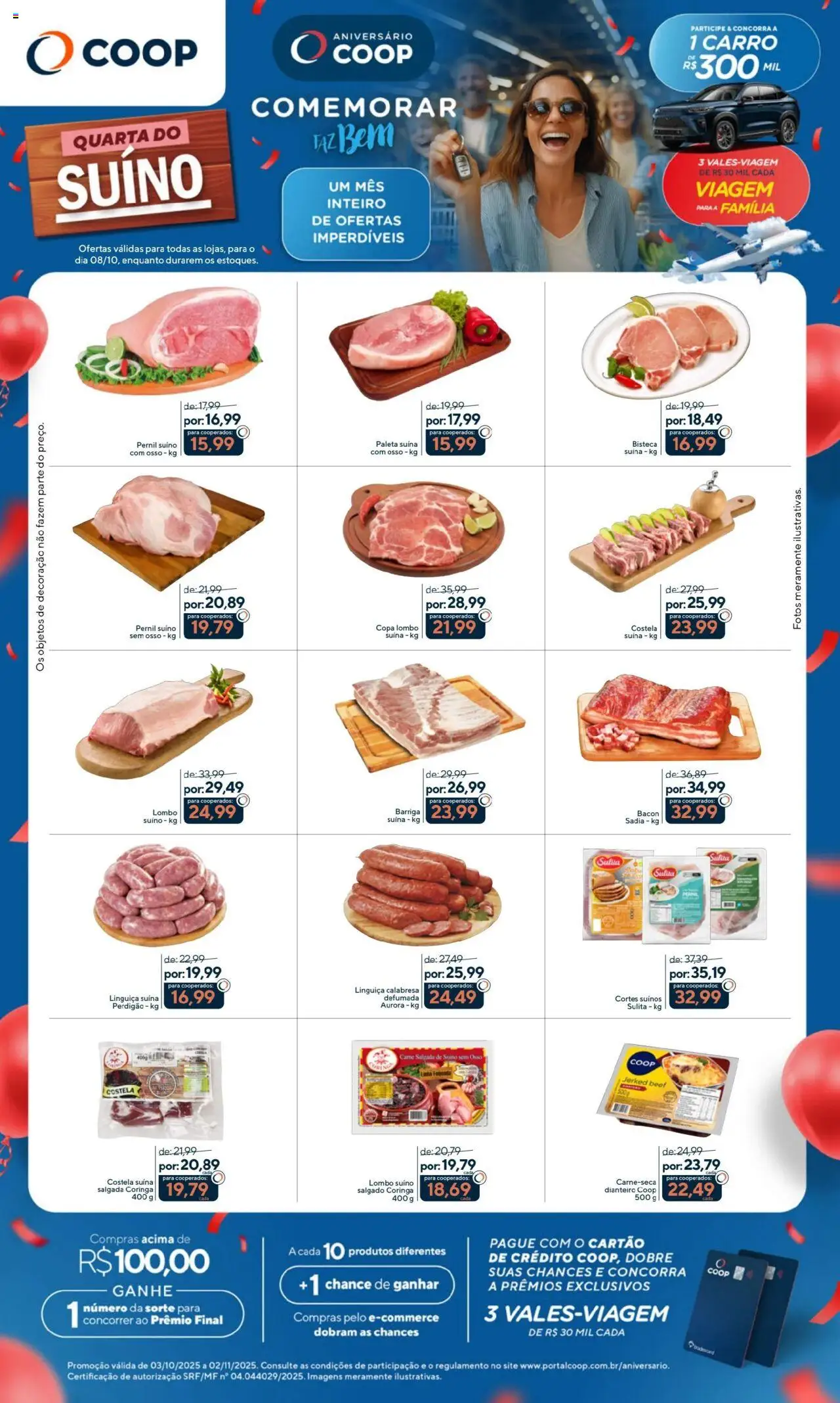 Coop folheto "Ofertas Quarta dos Suínos" válido a partir de 08/10/2025 - número de página 1