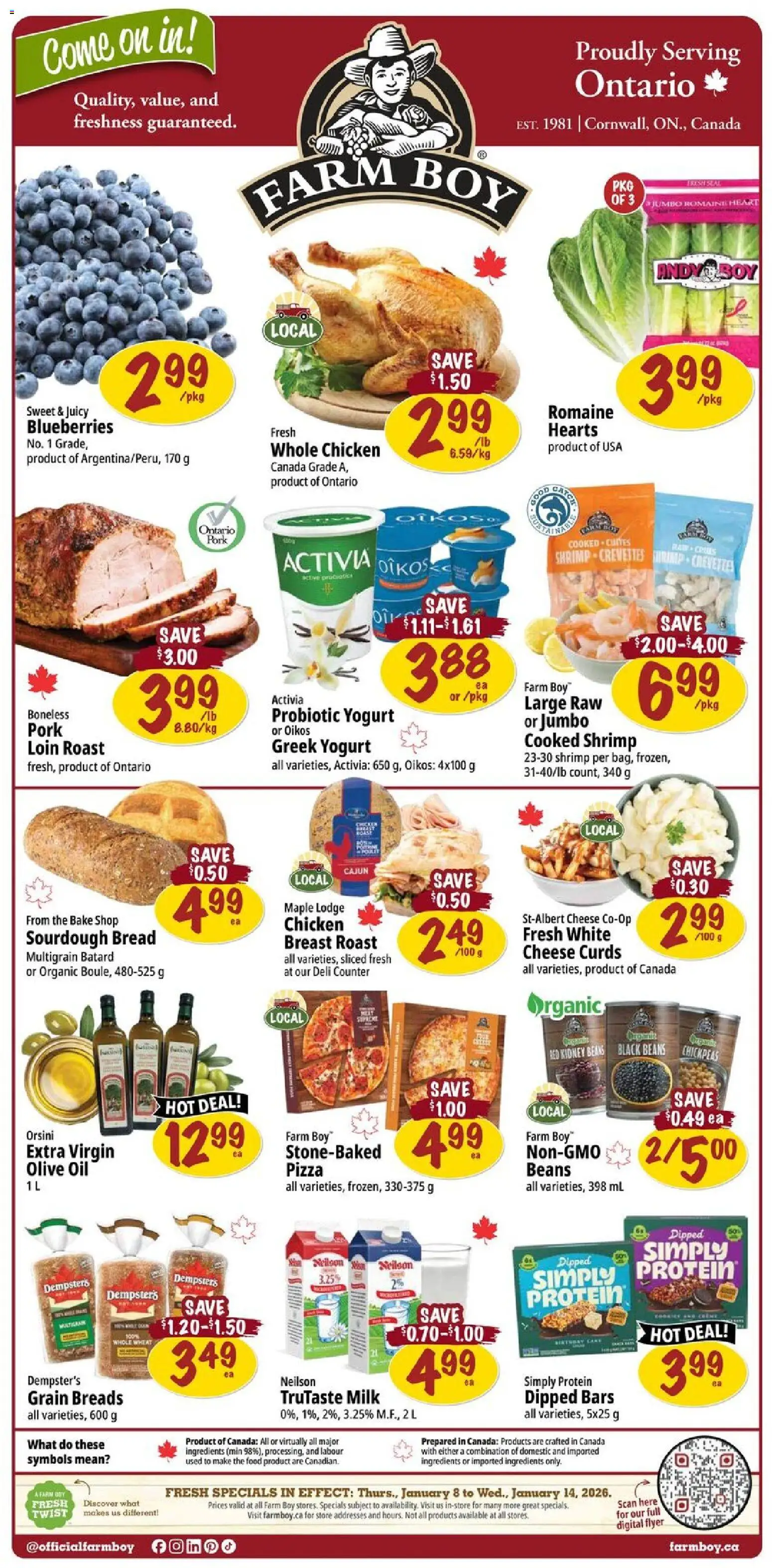Preview of leaflet Weekly flyer / circulaire from shop Farm Boy is valid from Jan 08, 2026