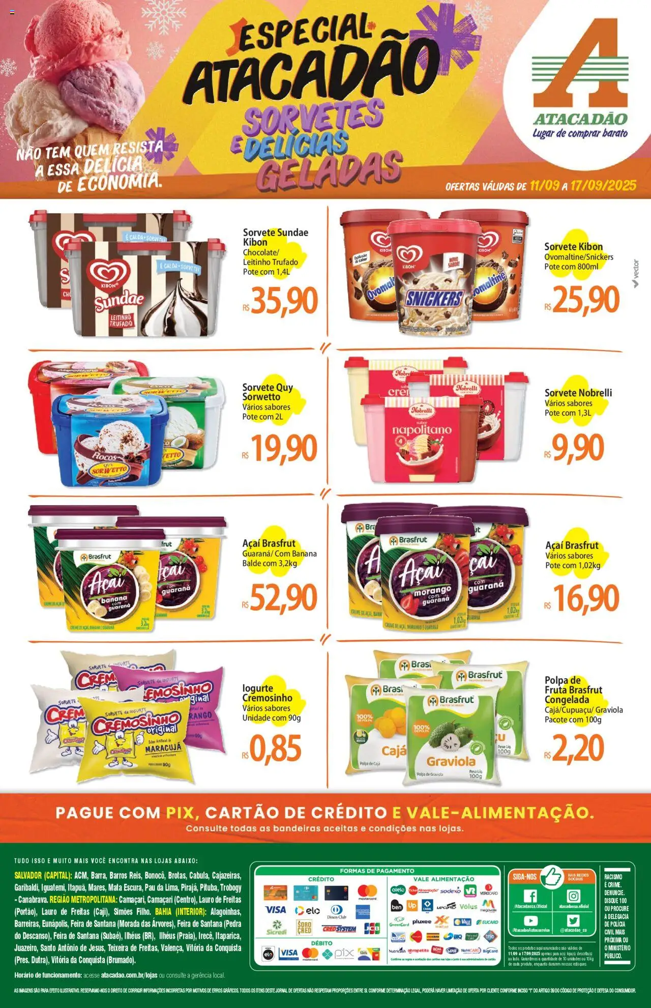 Atacadão folheto "Ofertas - BA" válido a partir de 11/09/2025 - número de página 1