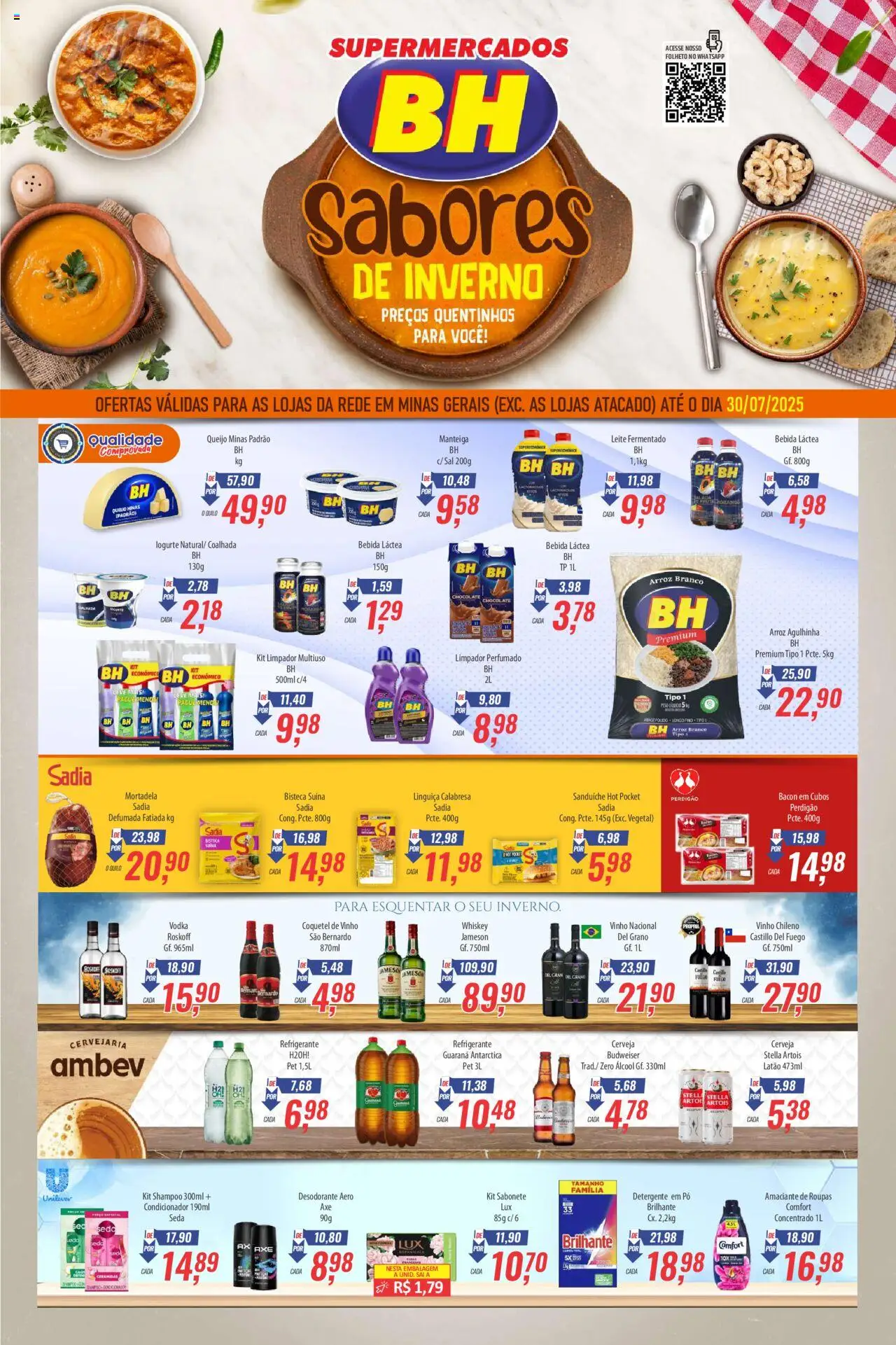 Supermercados BH folheto "Ofertas da semana" válido a partir de 16/07/2025 - número de página 1