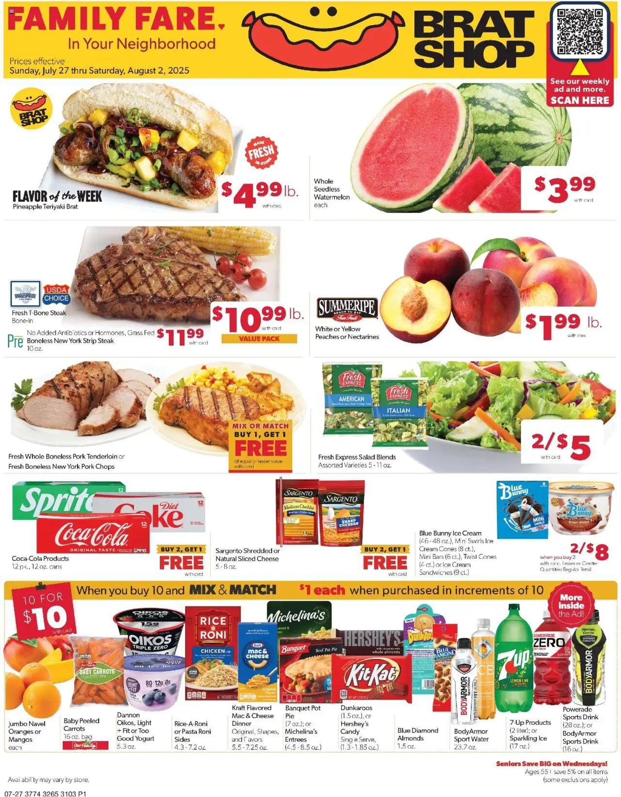 Family Fare Weekly Ad - IA from 07/25/2025 - Flyer - Page number 1