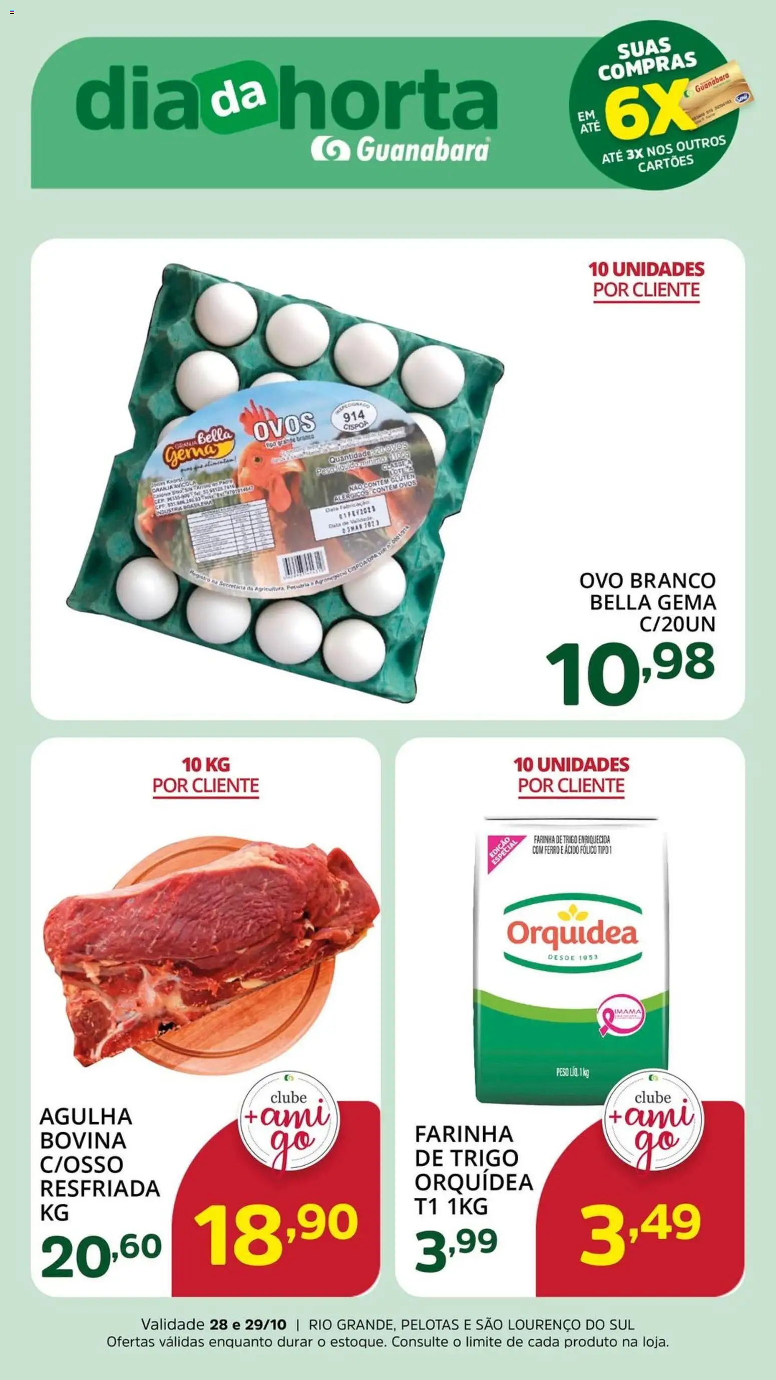 Supermercado Guanabara folheto "Ofertas da semana" válido a partir de 28/10/2025 - número de página 1